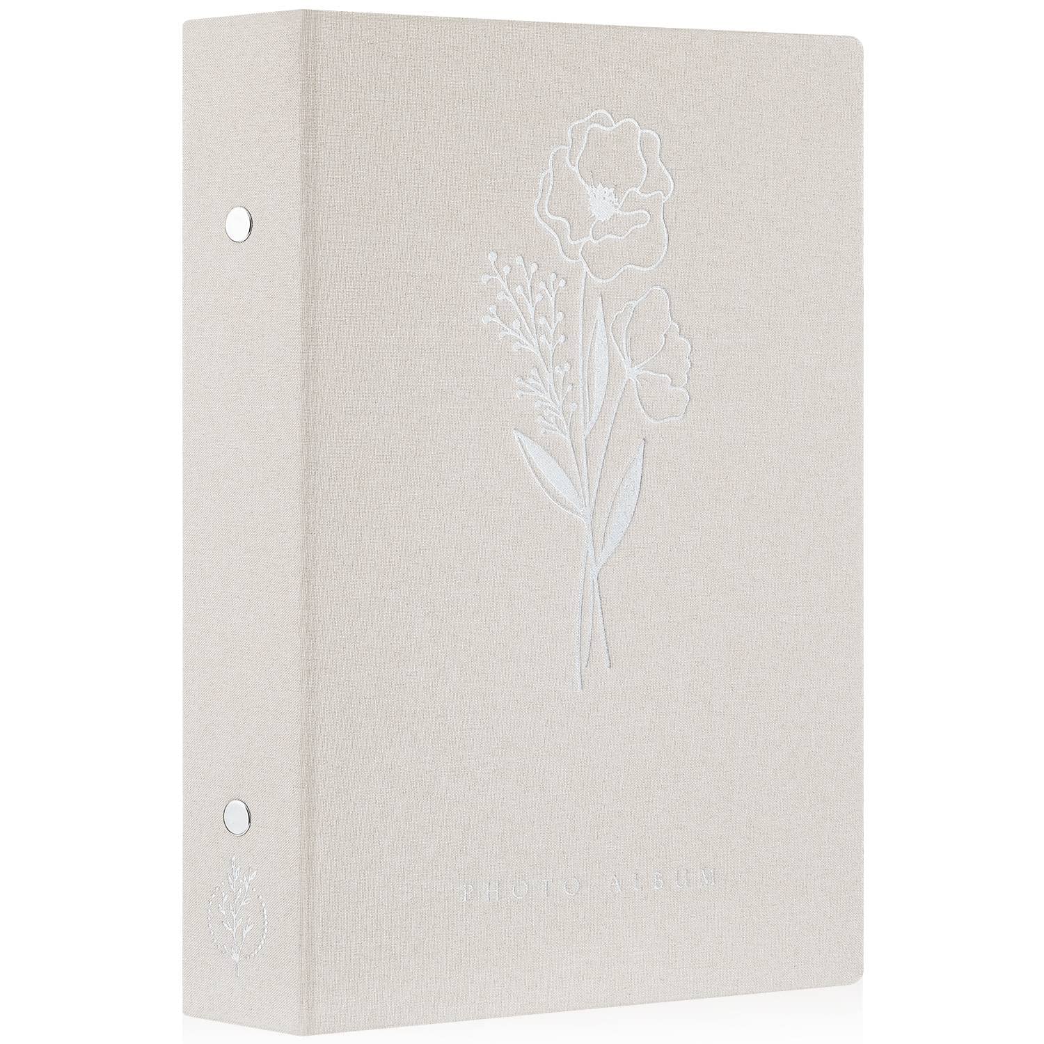 Lanpn Linen Photo Album 6x4 Slip in - 300 Pockets Landscape - Beige