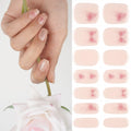 DANNI & TONI Semi Cured Gel Nail Strips – Butterfly Echoes Nude 28Pcs
