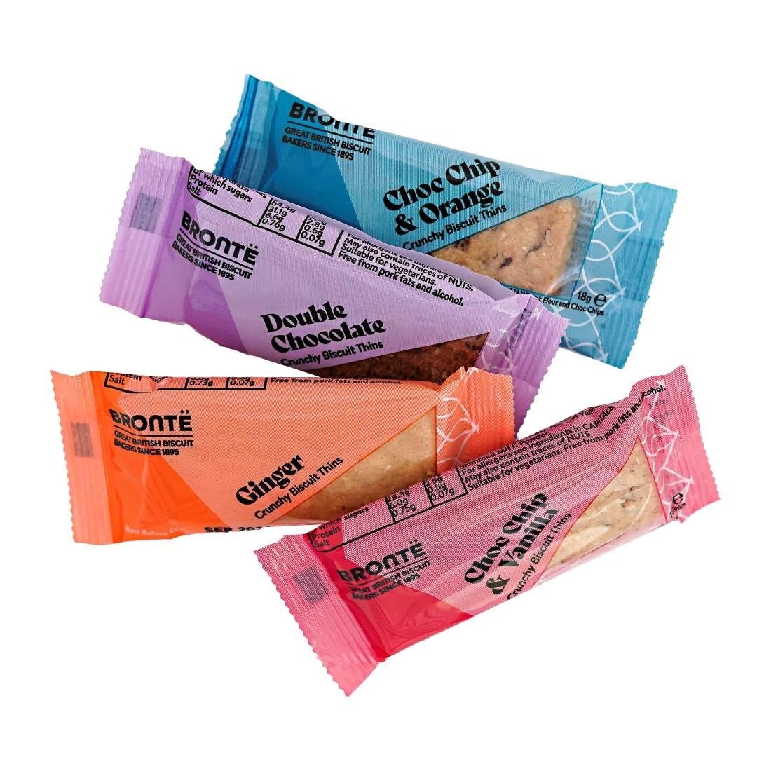 Bronte Biscuit Thins Variety Pack – 100 Individually Wrapped Twin Packs