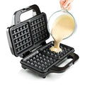 Global Gourmet Square Waffle Maker - 1000W Electric Non-Stick Machine