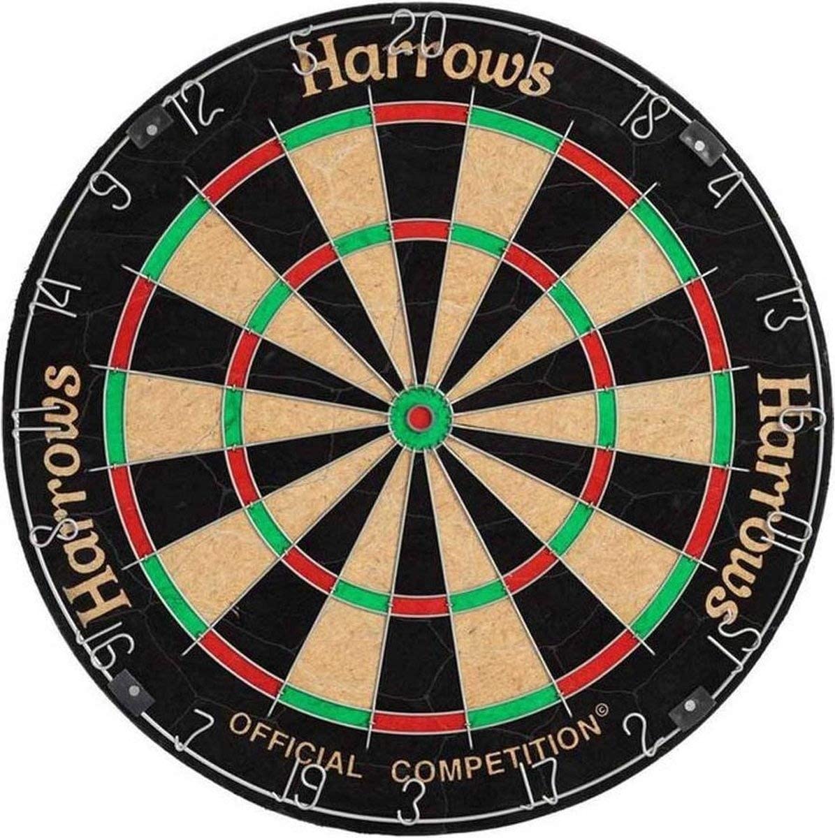 Harrows Official Competition Bristle Dartboard – Professional 45cm Sisal