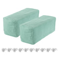 sourcing map 2pcs Stretch Armrest Covers for Chairs/Sofas, Couch Arm Covers with Twist Pin, Furniture Protector Slipcovers Mint Green