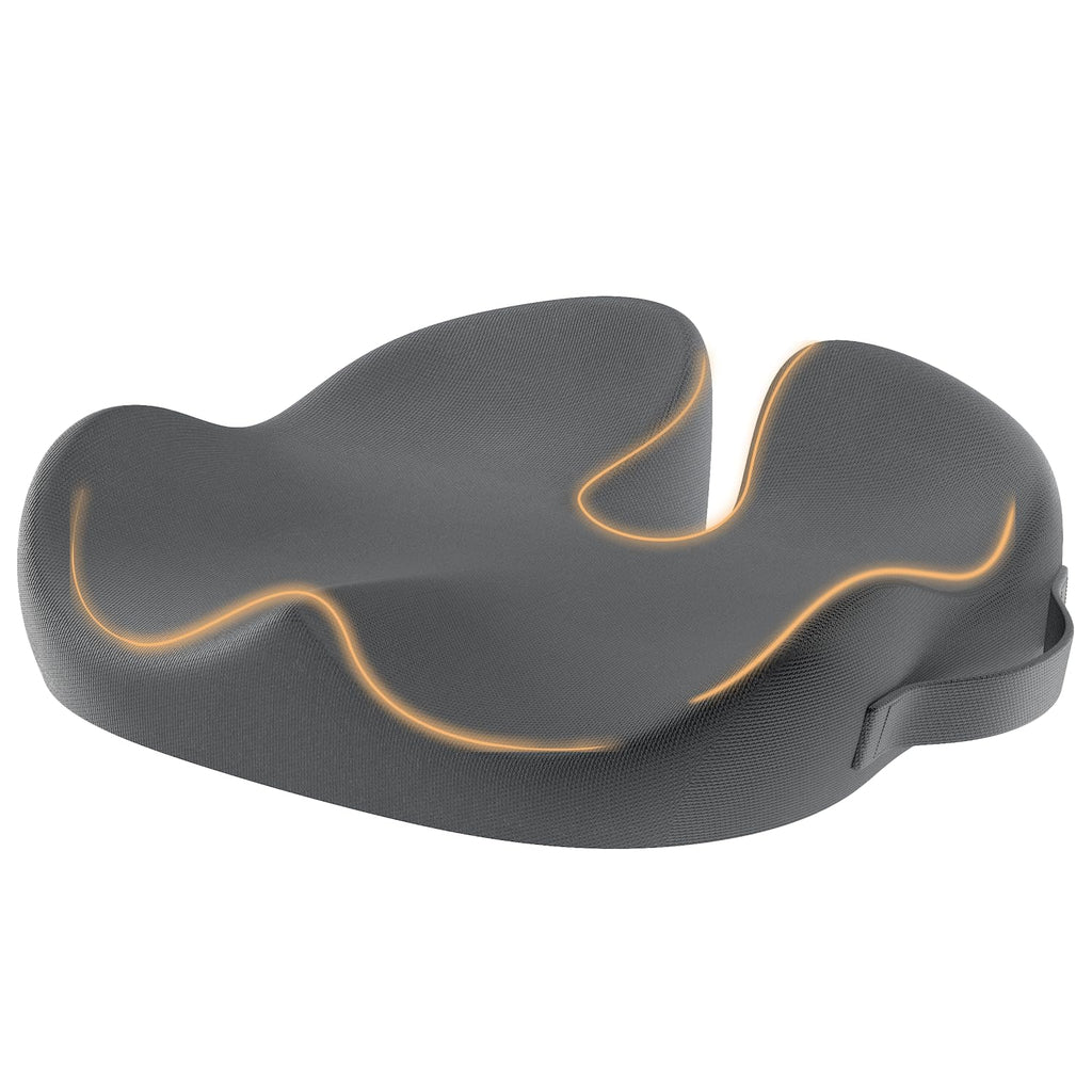 ProtoArc Memory Foam Seat Cushion – XL Ergonomic Tailbone Pain Relief Pad