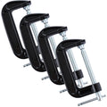 ASelected 4-Inch G-Clamp Set, 4-Pack Heavy Duty C-Clamps for Woodworking