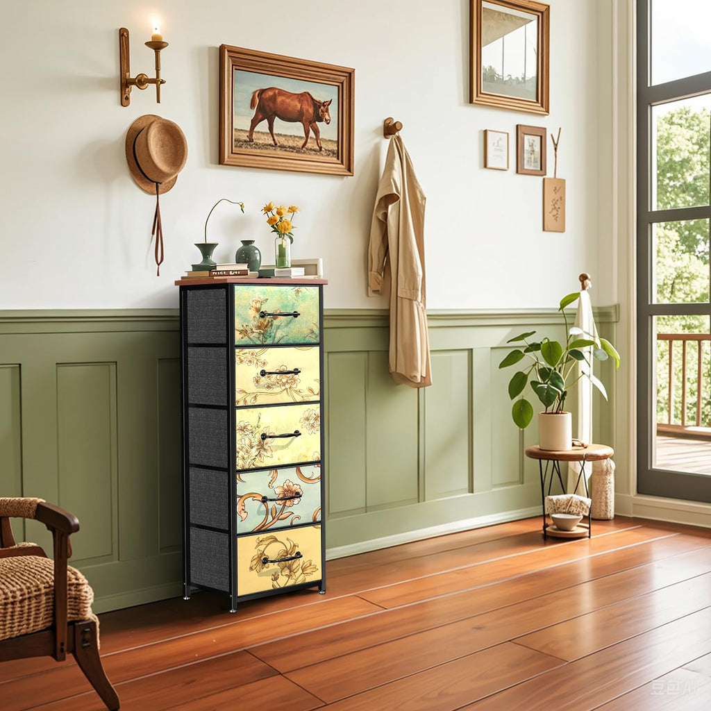 LNZHAO 5 Drawer Tall Chest of Drawers Bedroom - image 4