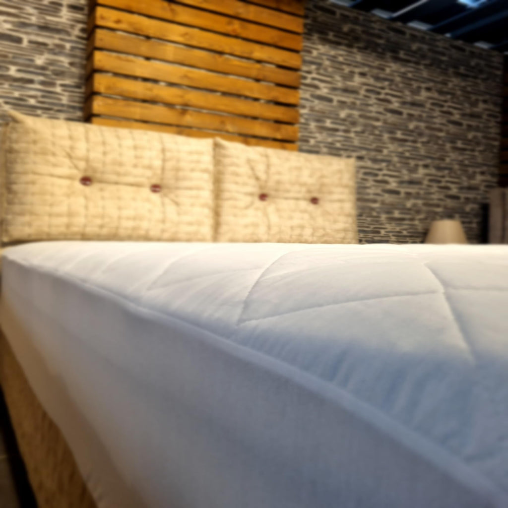 Cotton Mattress Protector White, 90 x 190 cm