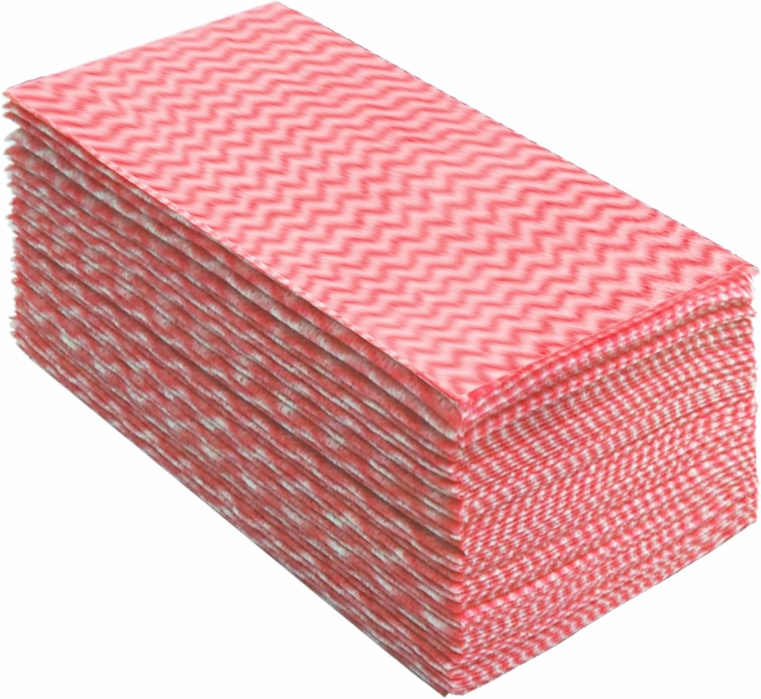 Peachicha Red J Cloths – Reusable All-Purpose Cleaning Cloths, 40 Pack
