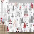 Bonhause Christmas Gnome Shower Curtain | Waterproof Polyester, 180x180cm