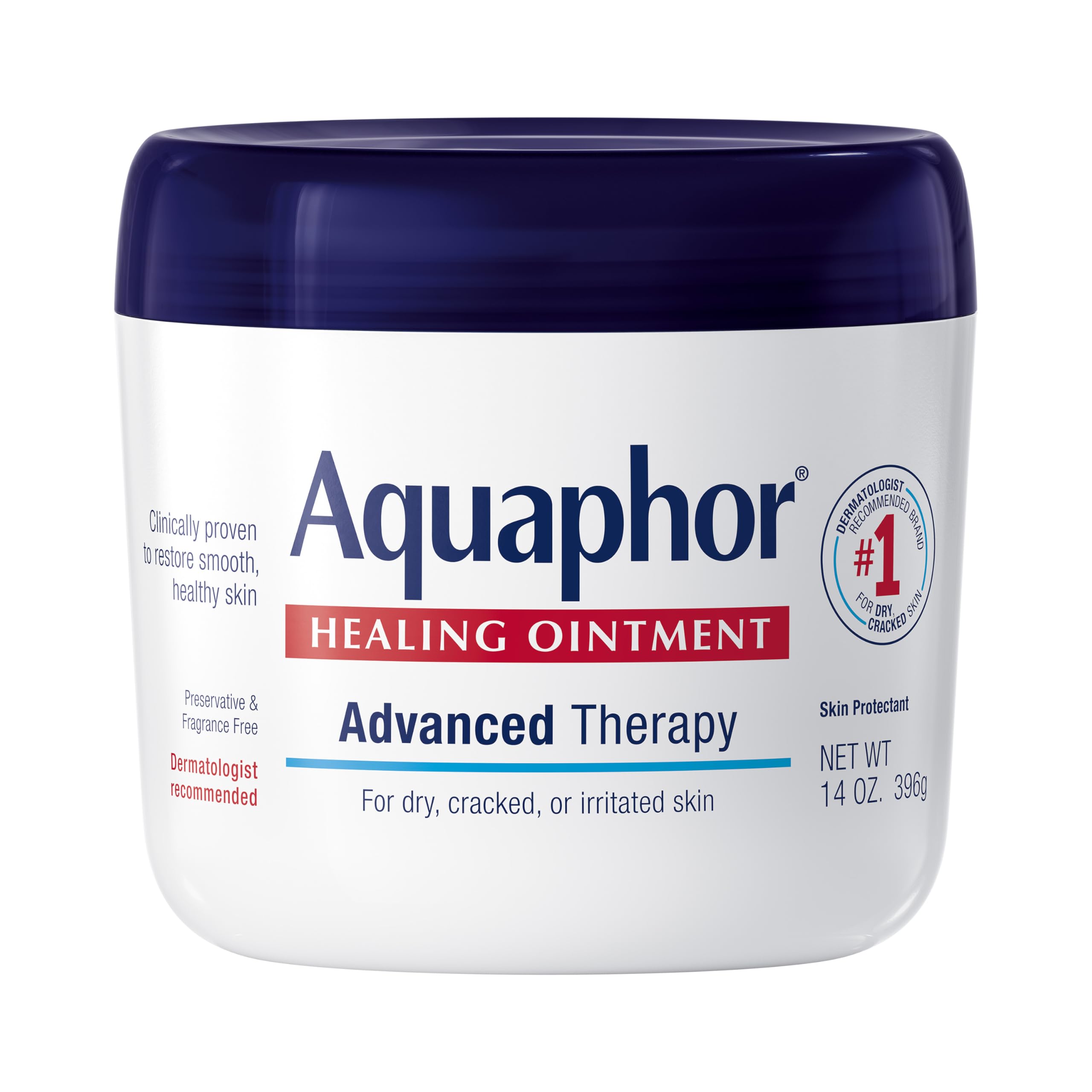 Aquaphor Healing Ointment – Skin Protectant for Dry Skin, 14 oz