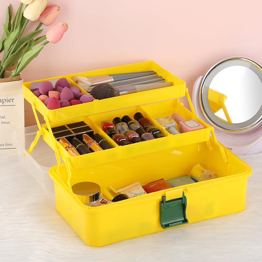 IGNPION 3 Tiers Craft Stackable Storage Box，Plastic Tool Dividers Organiser - image 5