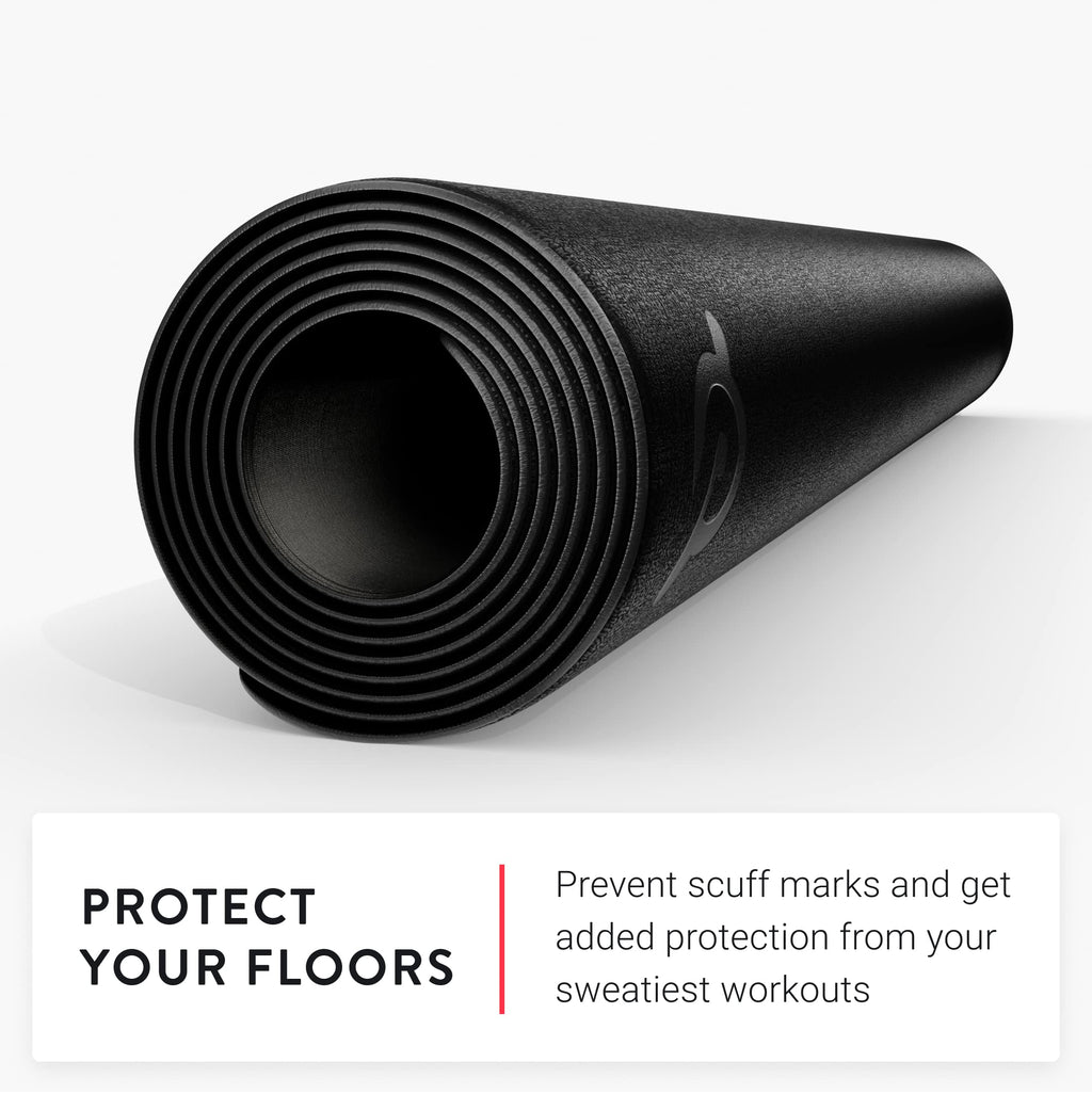 Peloton Bike Mat – 72 x 36 Inch Protective Floor Mat, 4mm Black