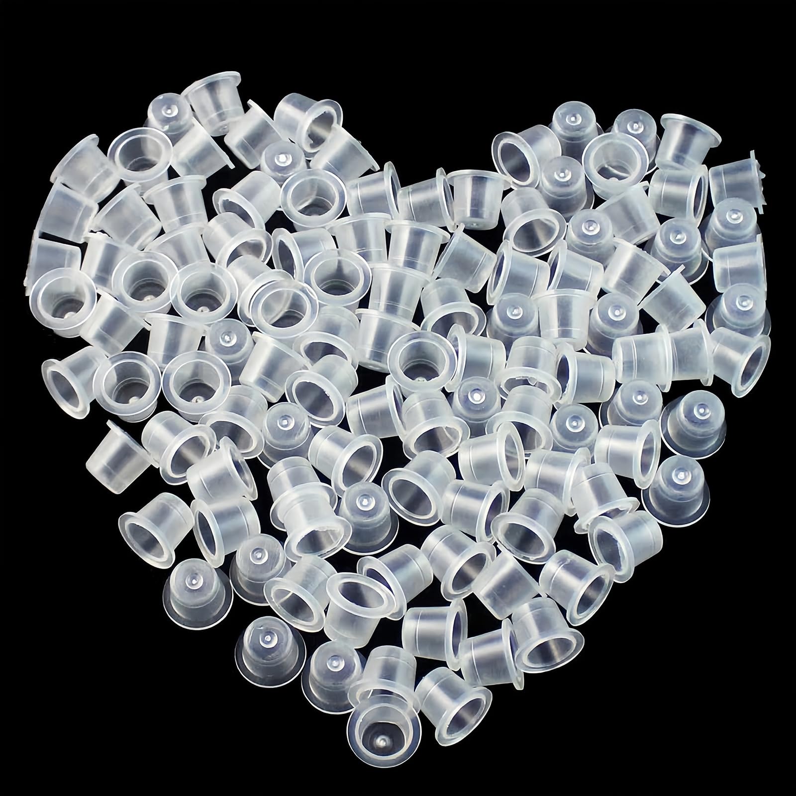 1100Pcs Tattoo Ink Caps – 14x11mm Disposable Plastic Cups