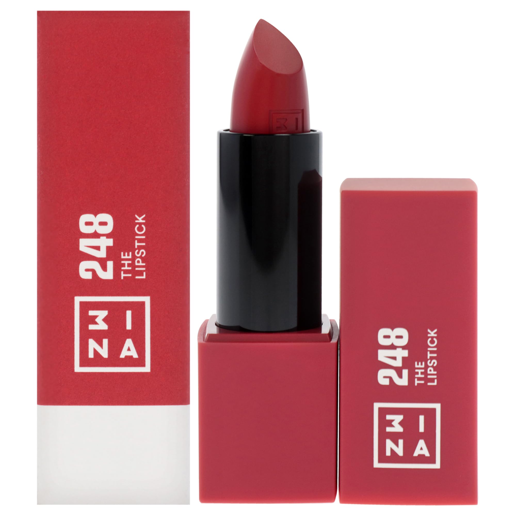 3INA MAKEUP Vegan Semi-Matte Lipstick - 248 Rubi Red - Moisturizing