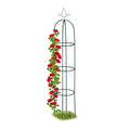 Relaxdays Metal Garden Obelisk – 200cm XL Trellis for Climbing Plants