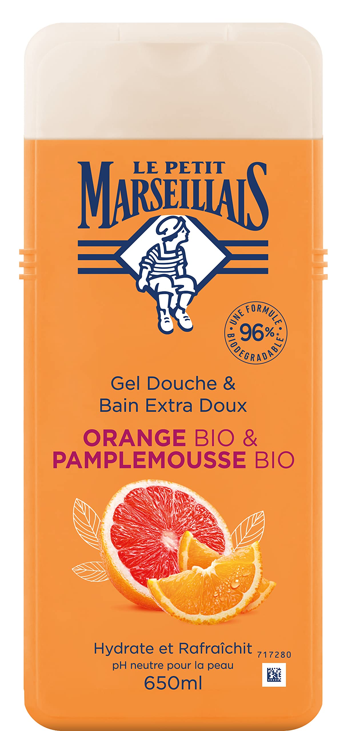 Le Petit Marseillais Organic Orange & Grapefruit Shower Gel - 650ml