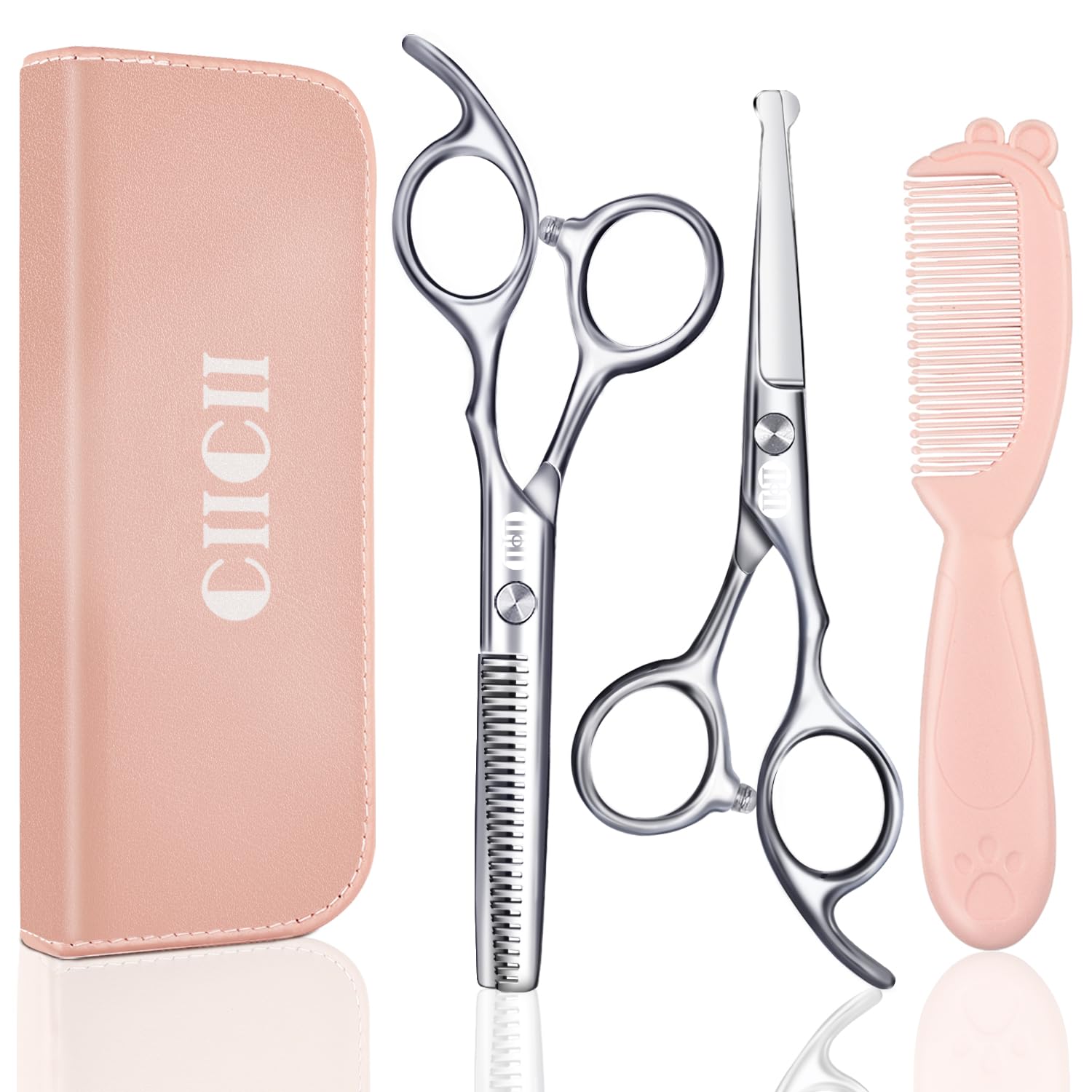 CIICII Kids Hair Scissors Set – Safety Round Tip Hair Cutting Kit