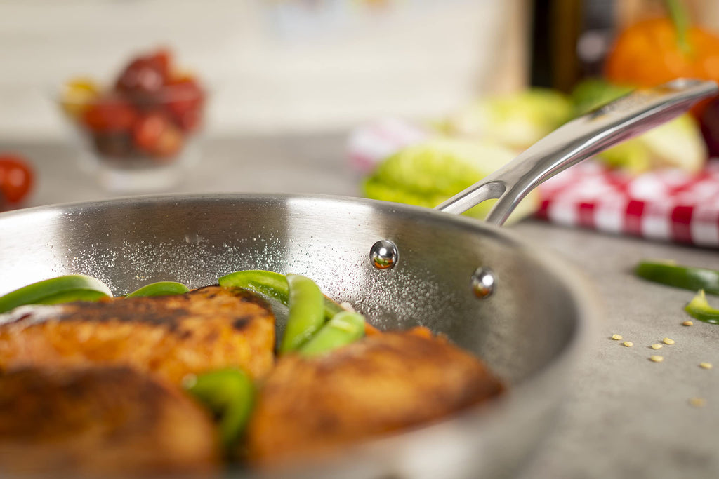 Kuhn Rikon Allround Stainless Steel Induction Frying Pan, 28 cm
