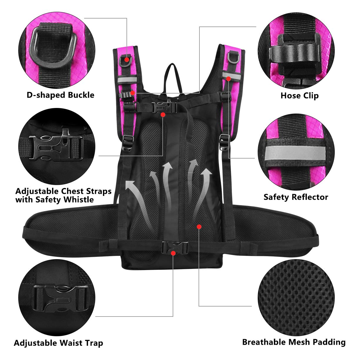Lunidry 15L Hydration Backpack with 3L Water Bladder – Insulated Hiking Pack