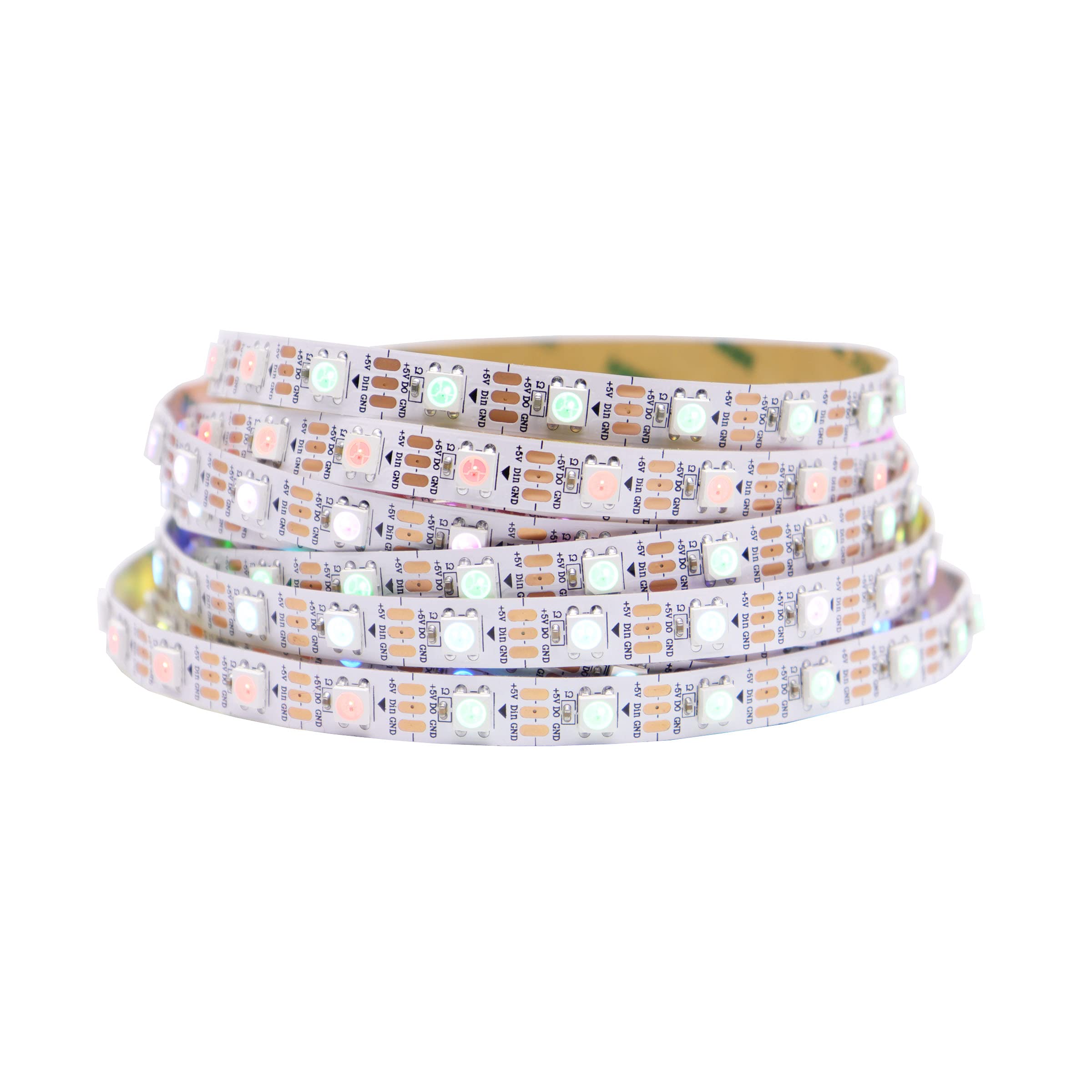 LOAMLIN WS2812B Individually Addressable RGB LED Strip | 16.4FT 60LEDs/m