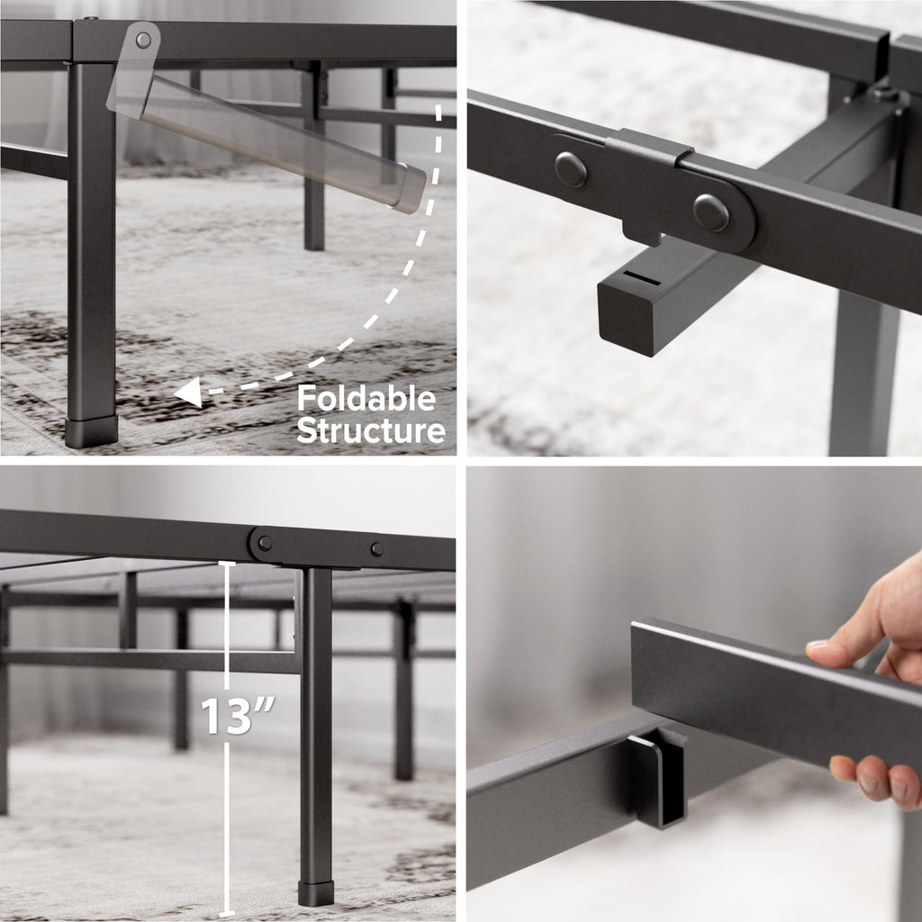 Zinus Justin Super King Metal Bed Frame | 180x200cm Steel Slat Support