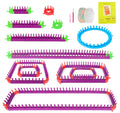 ilauke Knitting Looms Set – Adjustable Weaving Kit with Hooks and Yarn