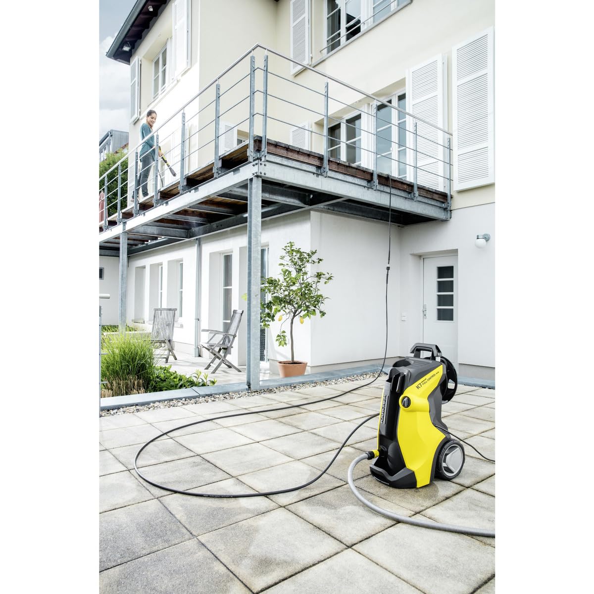 Karcher K3-K7 10m High Pressure Extension Hose - Black Textile Braided