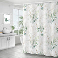 BANLMEYD Green Leaf Shower Curtain | Waterproof & Mould Resistant – 71x71in
