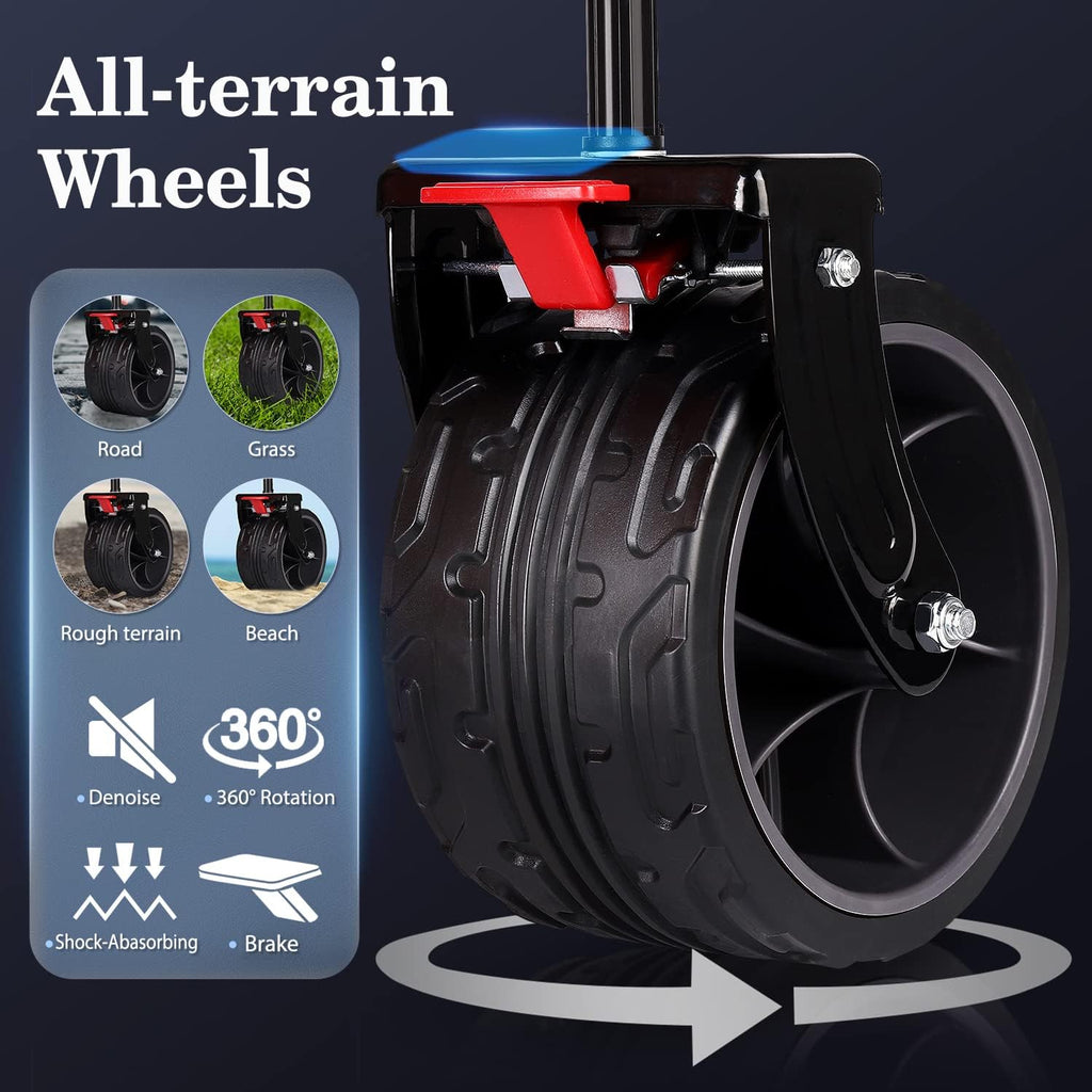 Sekey 200L Folding Festival Trolley | Heavy-Duty All-Terrain Beach Wagon