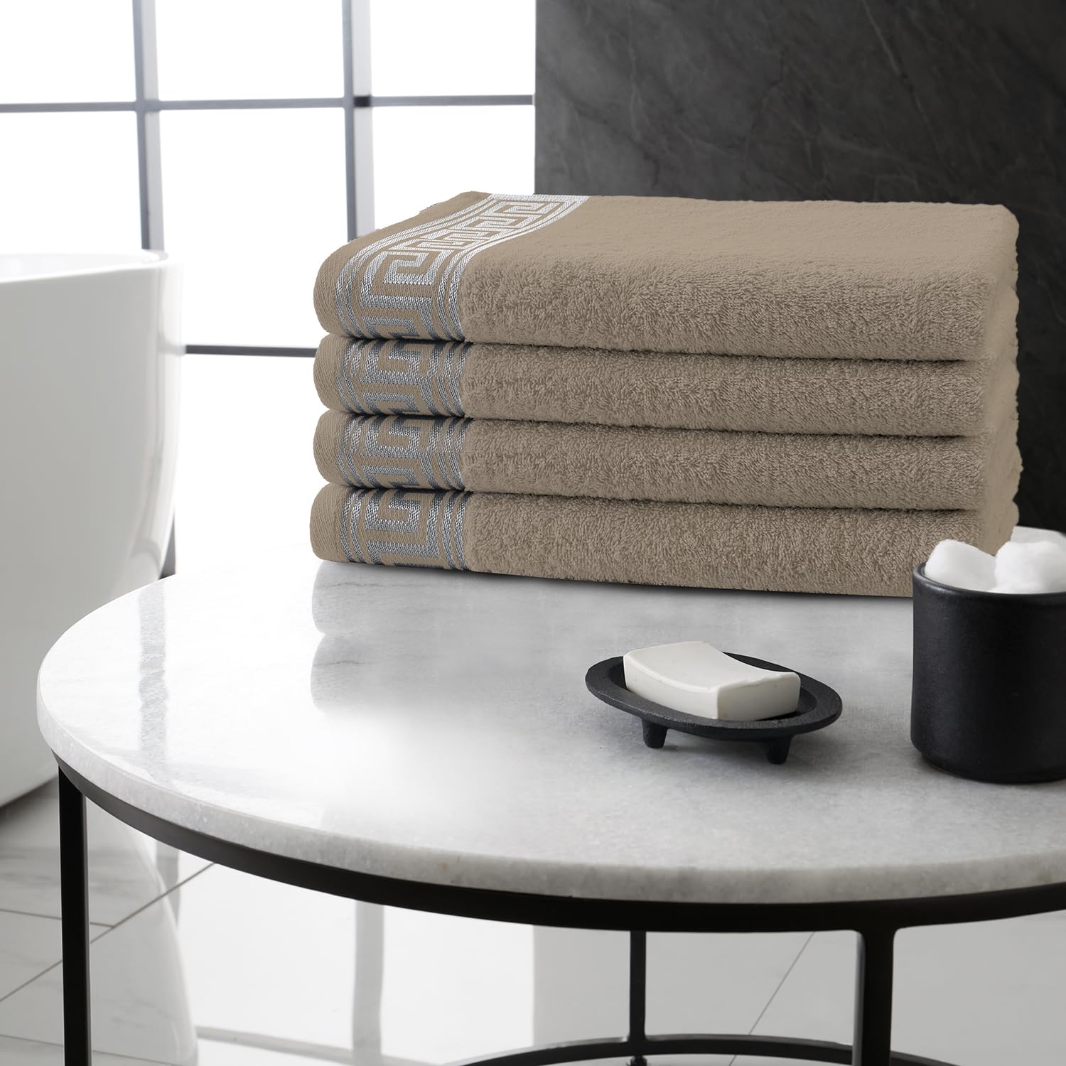GC Gaveno Cavailia 100% Egyptian Cotton Bath Towels - 4 Piece Set