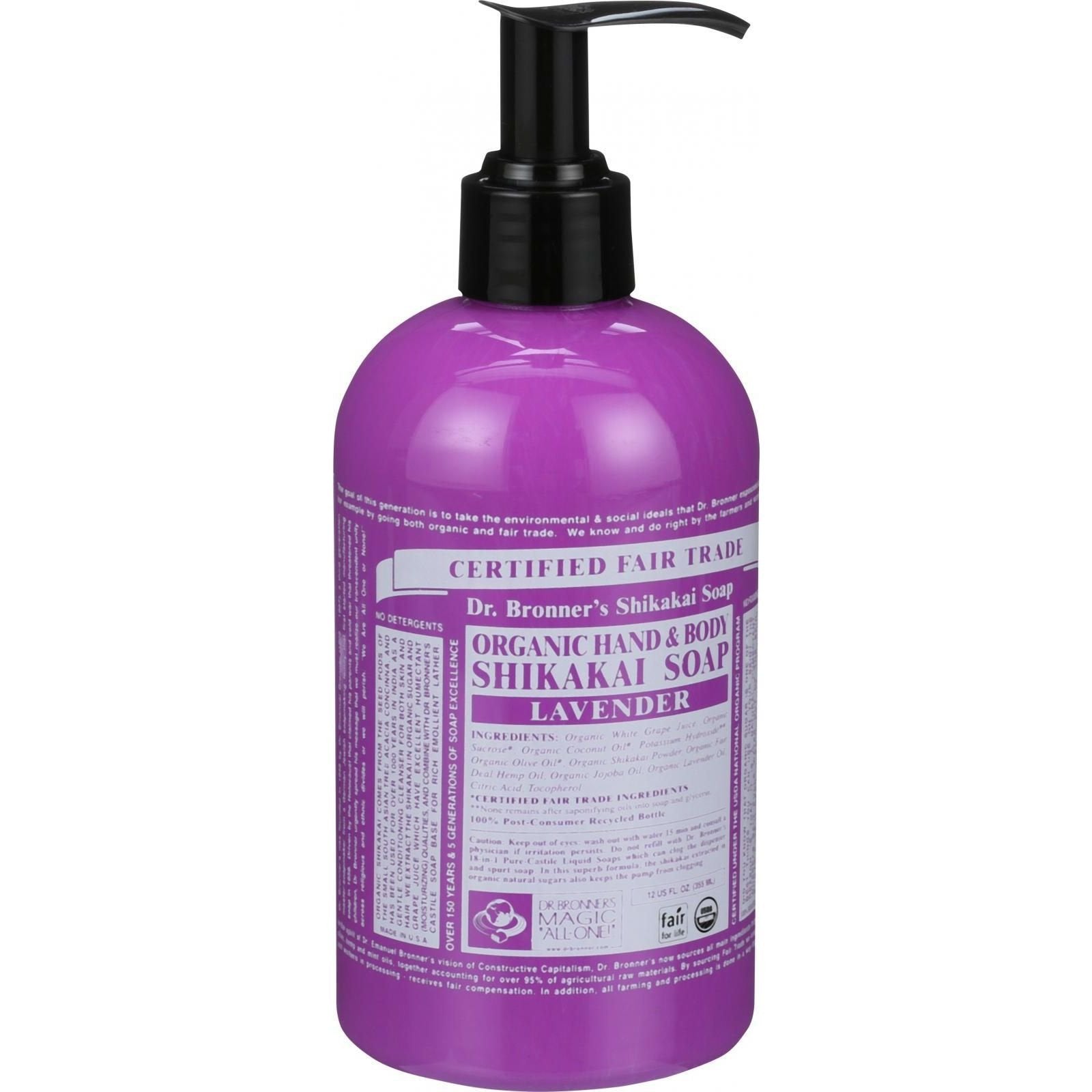 Dr. Bronner's Organic 4-in-1 Lavender Sugar Soap - 12oz Body Wash