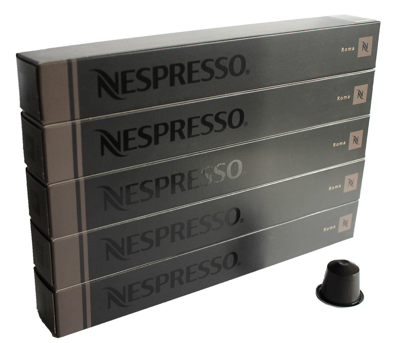 Nestle Nespresso Roma Espresso Capsules – 50 Count Lungo Coffee Pods