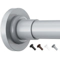 Yeabett Extendable Tension Curtain Rod – No-Drill Stainless Steel, Grey