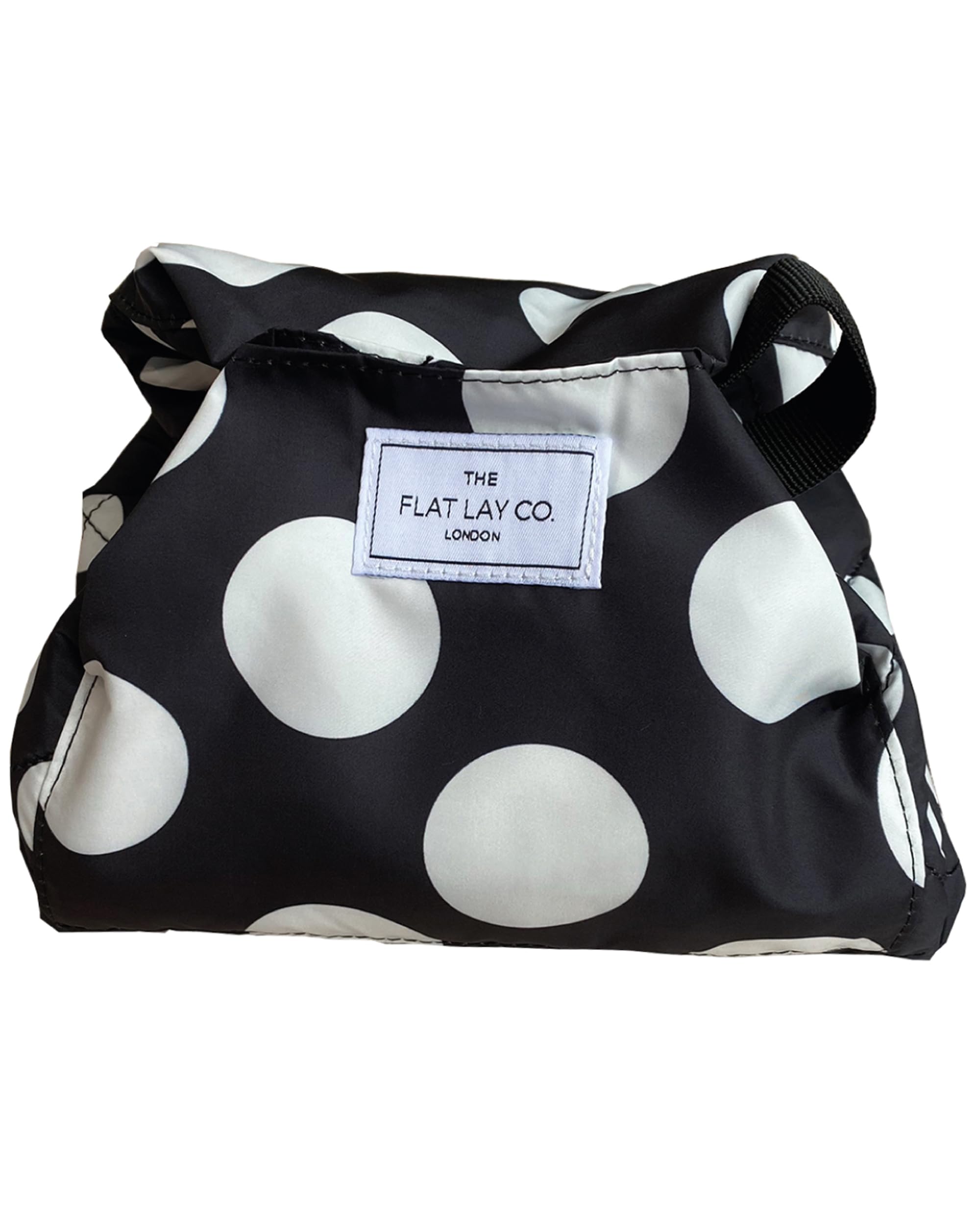 The Flat Lay Co. Drawstring Makeup Bag – Double Spots Travel Organiser