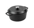 Prestige x Nadiya Cast Iron Casserole Dish | 4.5L Dutch Oven - Black