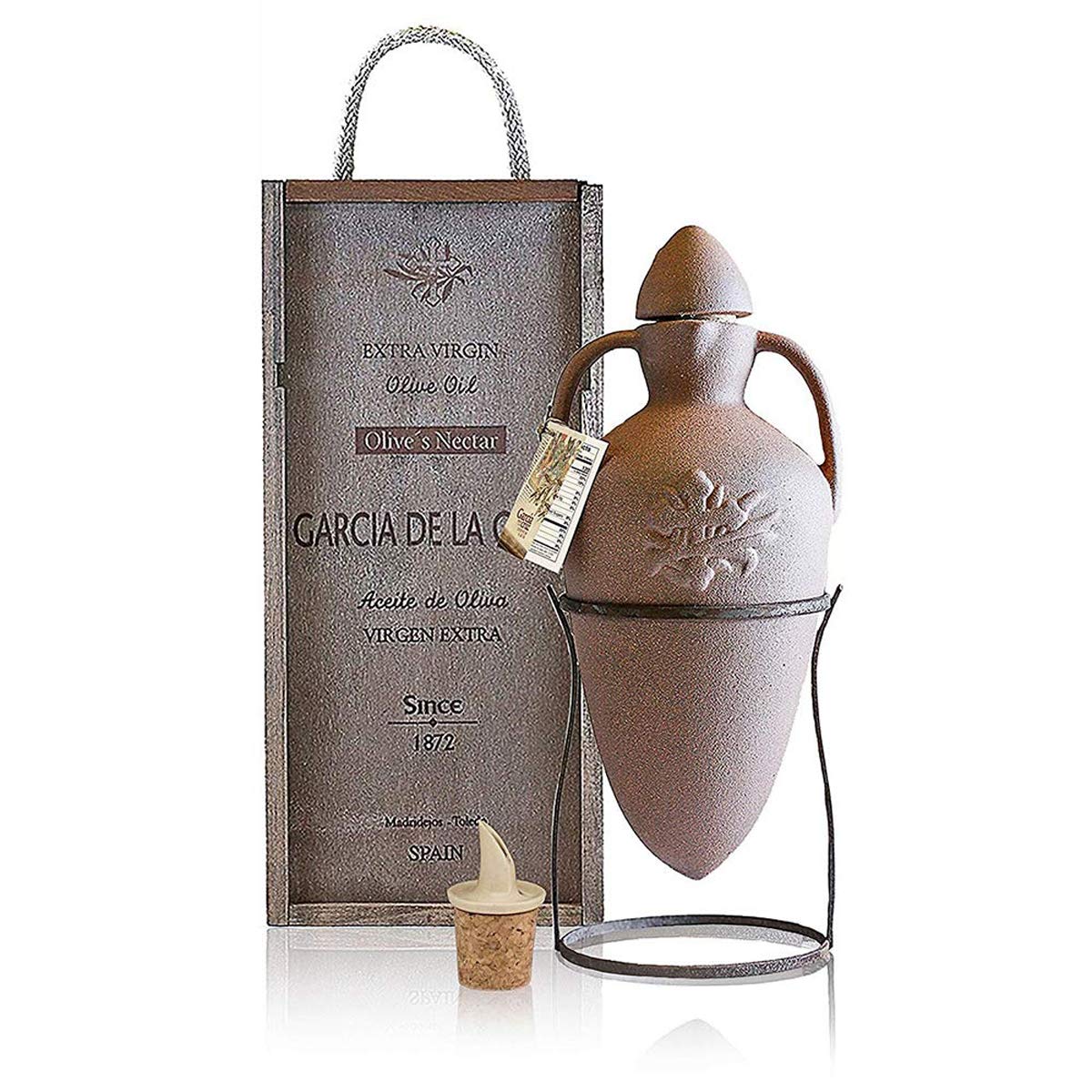García de la Cruz Organic Extra Virgin Olive Oil – Handmade Ceramic Jar