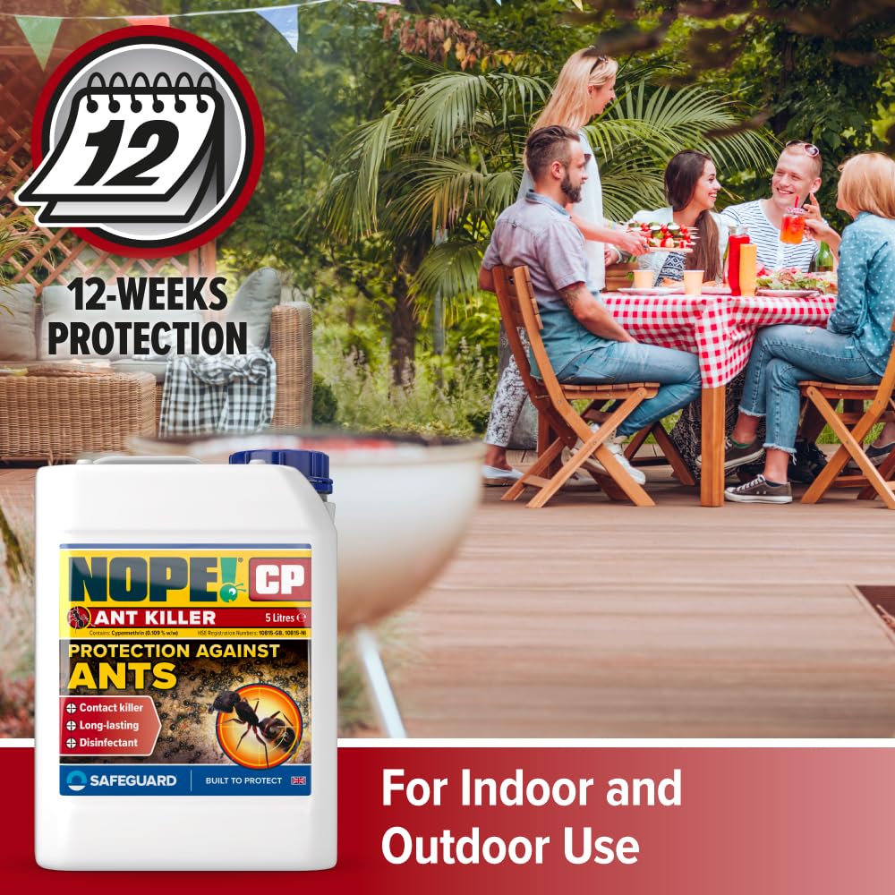 NOPE! CP Ant Killer Spray - 5L Cypermethrin Insecticide with Sprayer