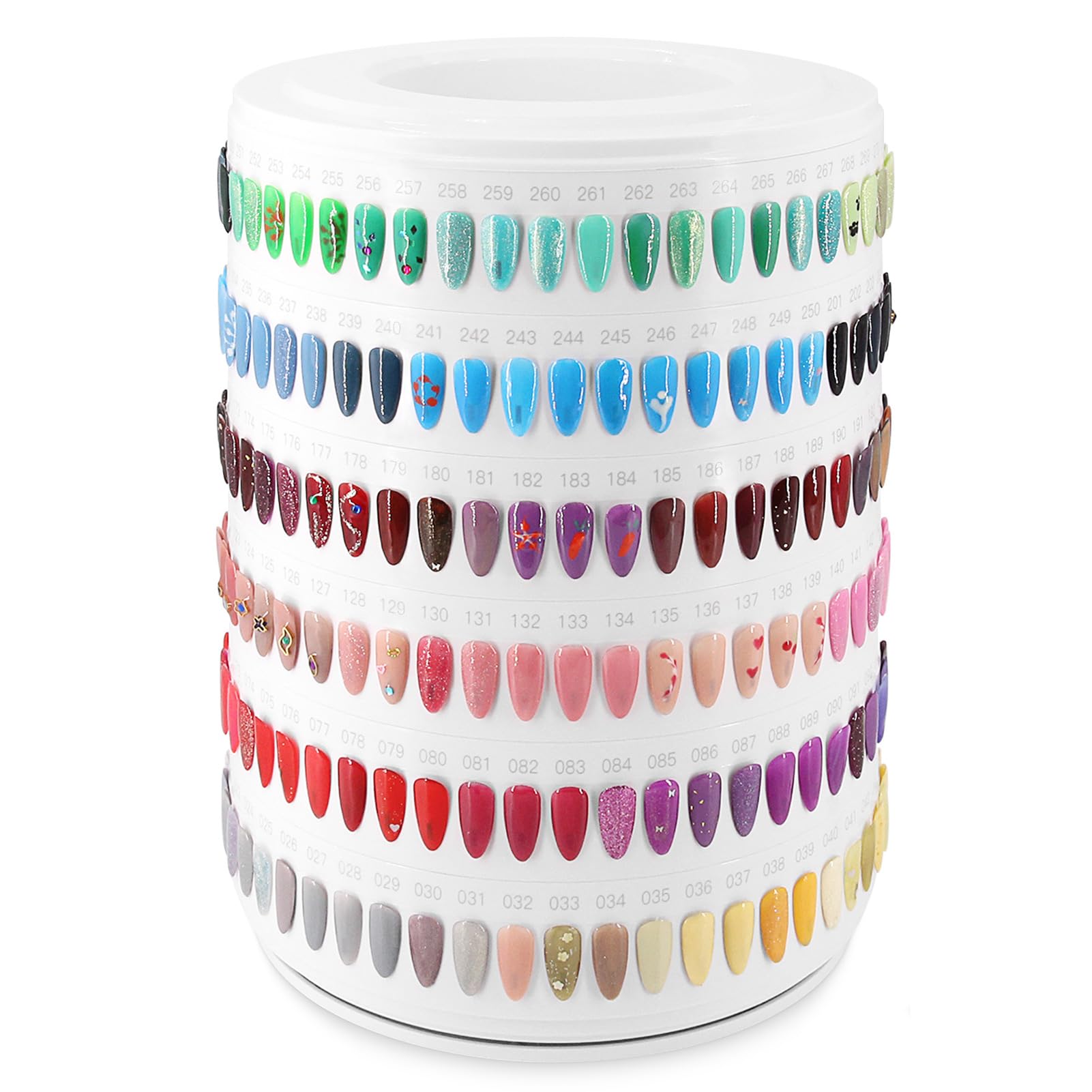 Jolof Store 300 Color Rotatable Nail Display Tower – Gel Polish Swatch Book