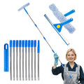 Window Squeegee Cleaner Kit | 3.82m Long Handle Scrubber