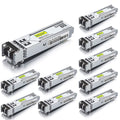 1G SFP SX Multimode LC Transceiver 10-Pack | 550m 1000Base-SX