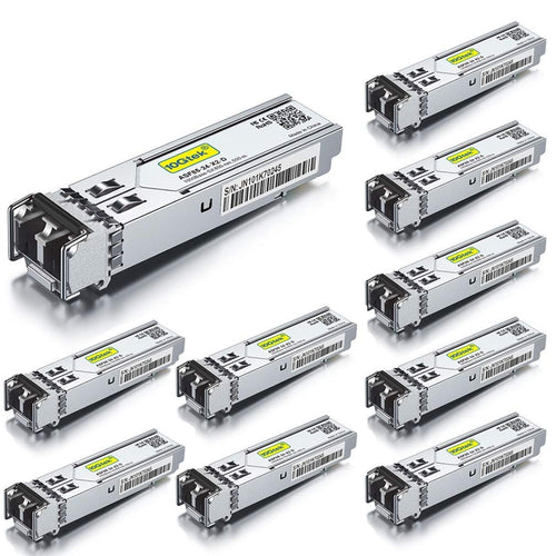 1G SFP SX Multimode LC Transceiver 10-Pack | 550m 1000Base-SX