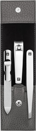 ZWILLING Classic Inox 3-Piece Manicure Set | Anthracite Leather Case