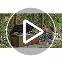 Keter Darwin 380L Outdoor Garden Storage Box – Brown Wood Look