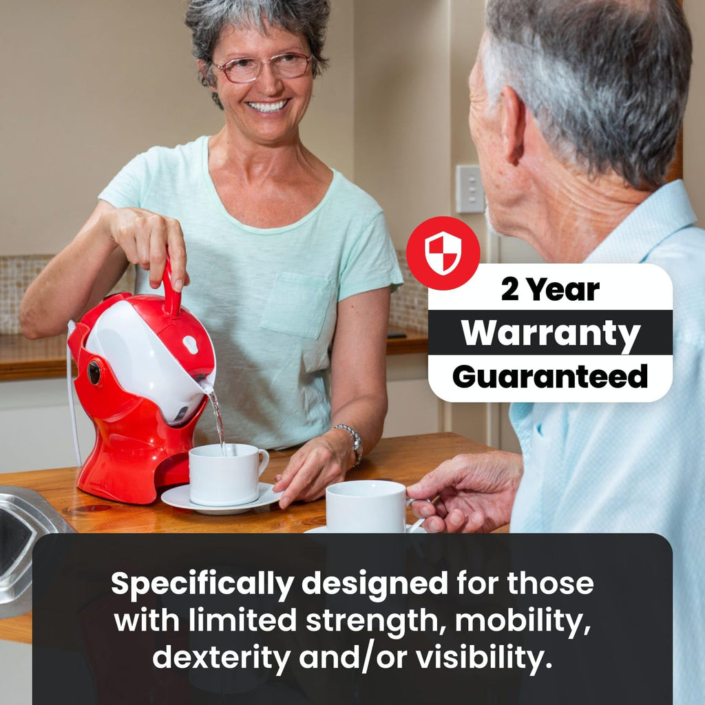 Uccello Electric Safety Kettle - 1.5L Tipping Base Aid for Seniors