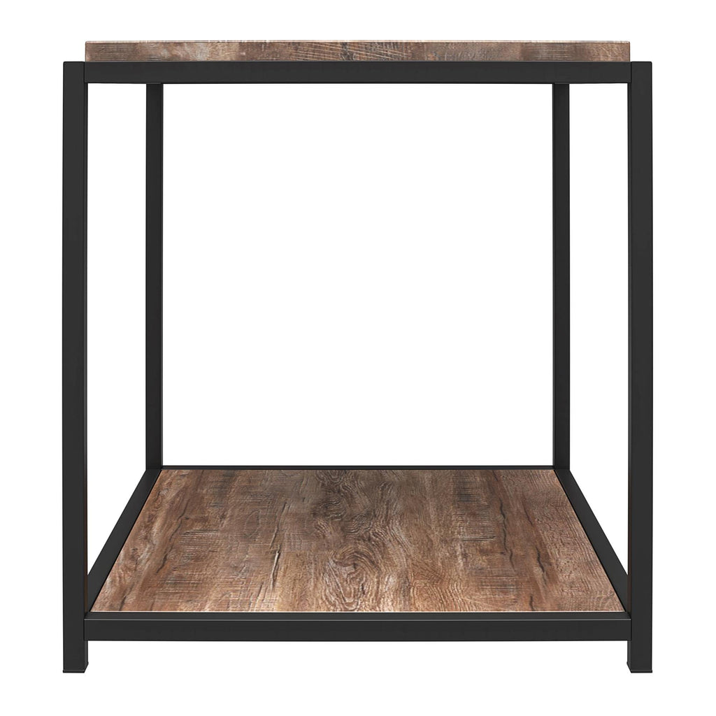 DHP Furniture Quincy End & Side Table, Weathered Oak Look, 49 x 48 x 55cm WxDxH - image 5