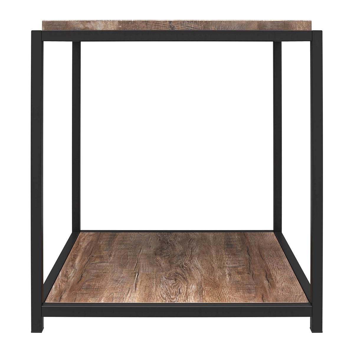 DHP Furniture Quincy End & Side Table, Weathered Oak Look, 49 x 48 x 55cm WxDxH - image 5