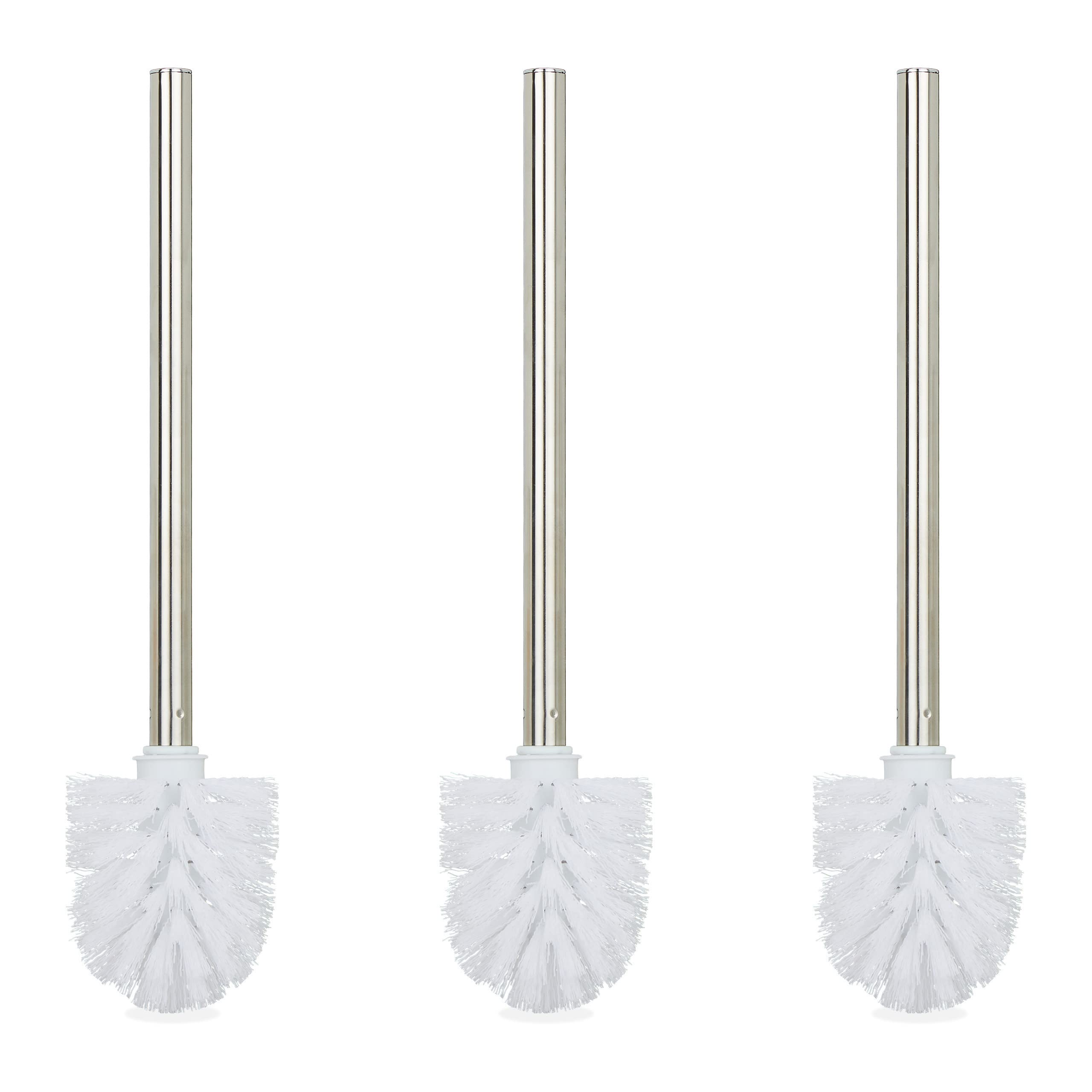 Jolof Store Toilet Brushes Set of 3 – Stainless Steel Replacement Heads