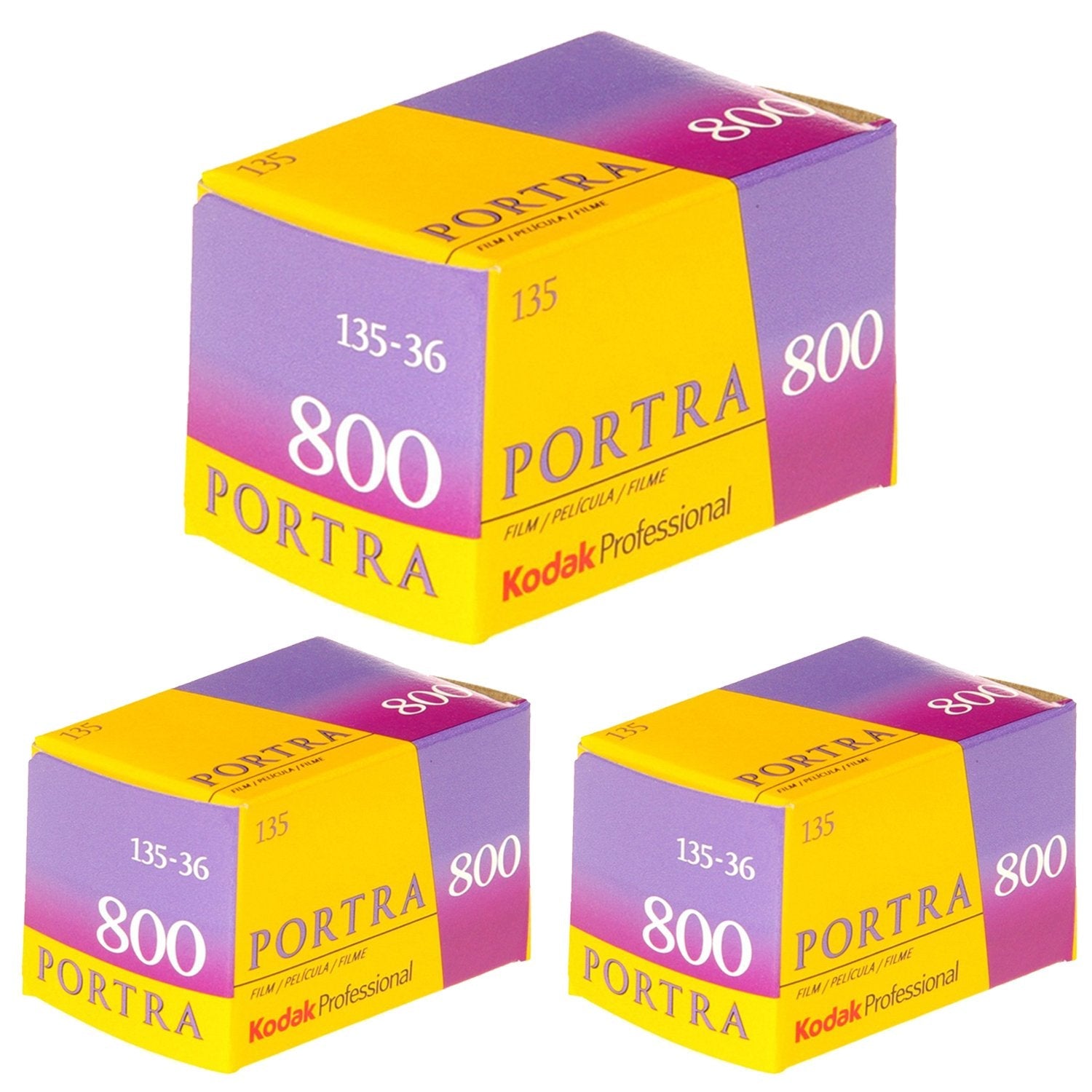 Kodak Portra 800 Color Negative 35mm Film - 36 Exposures (3 Pack)