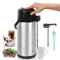 TOMAKEIT 2.5L Thermal Coffee Airpot – Glass Lined Vacuum Carafe