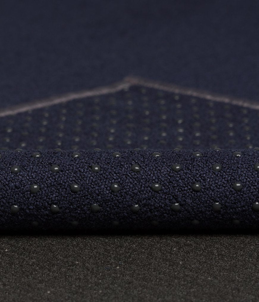 Manduka Yogitoes Non-Slip Yoga Towel - 79 Inch Quick Dry Midnight