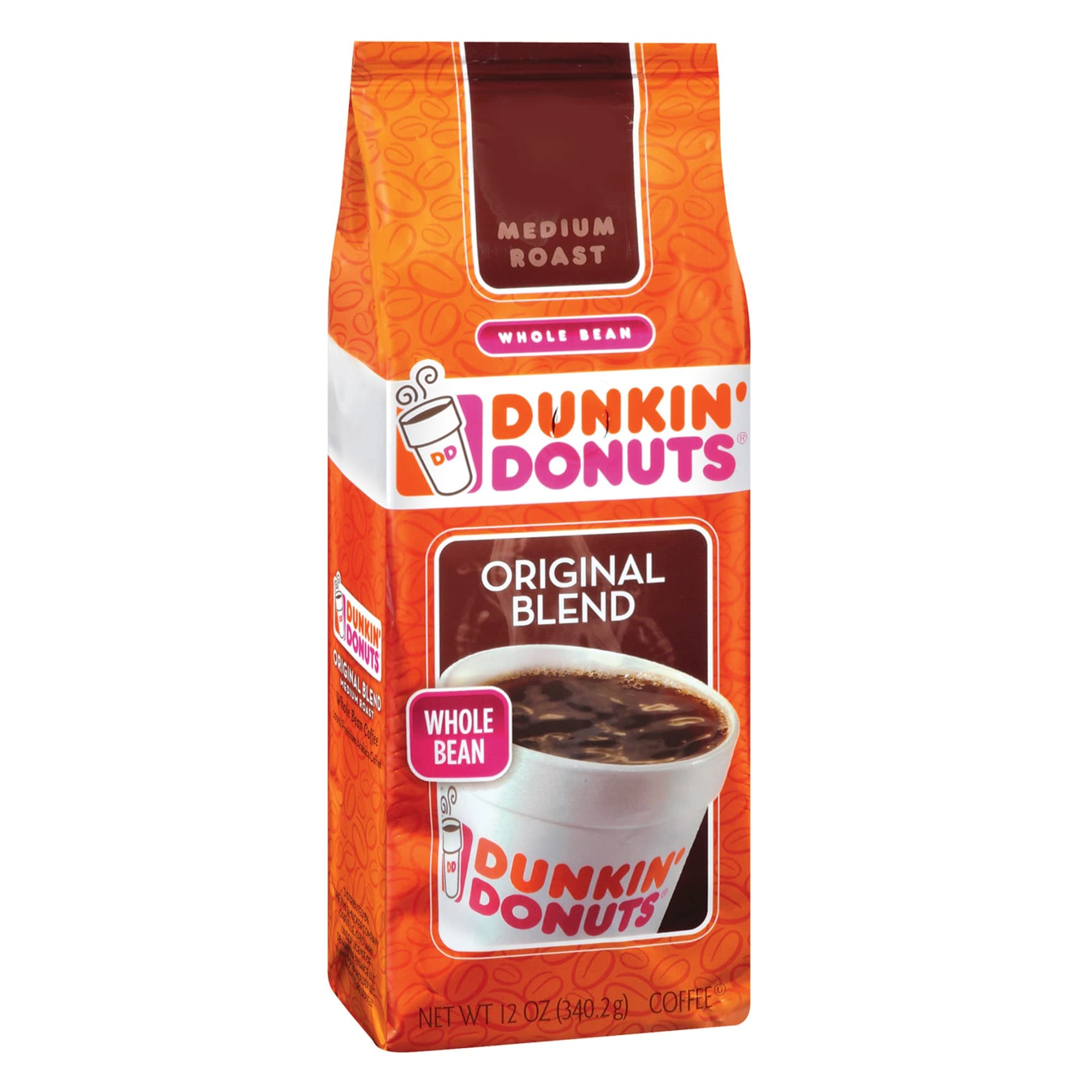 Dunkin' Original Blend Whole Bean Coffee – Medium Roast Arabica 340g
